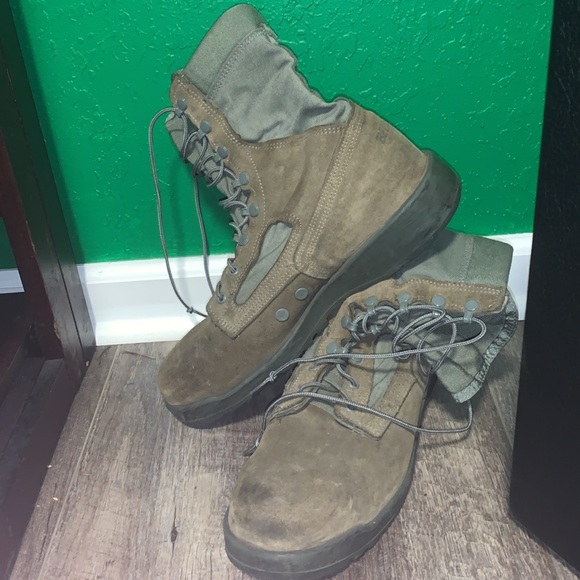 Belleville 10.5 steel toe military boots, they’re in good condition, new laces - Picture 5 of 5